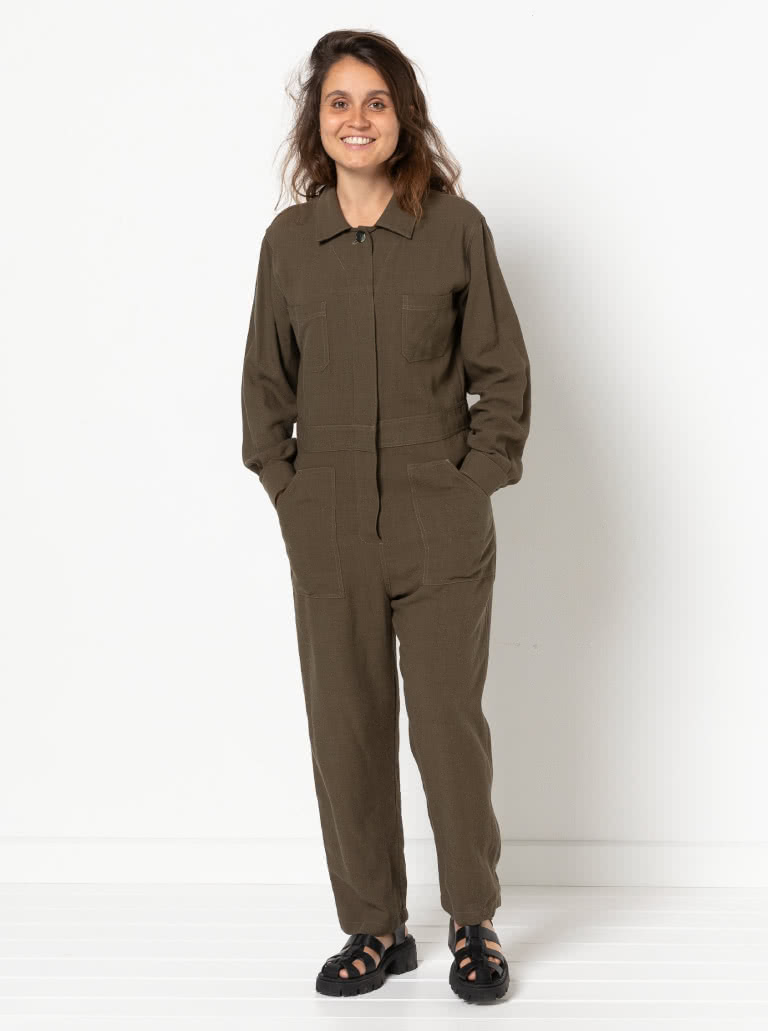 Melrose Boiler Suit By Style Arc - Traditional button front boiler suit