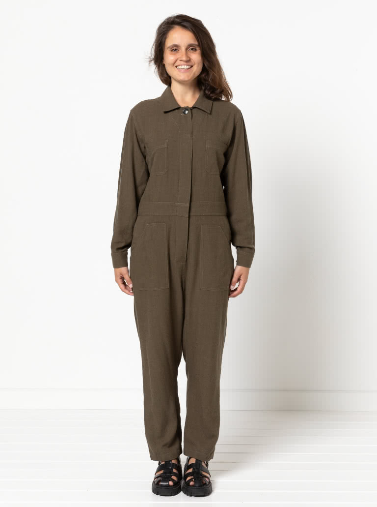 Melrose Boiler Suit By Style Arc - Traditional button front boiler suit