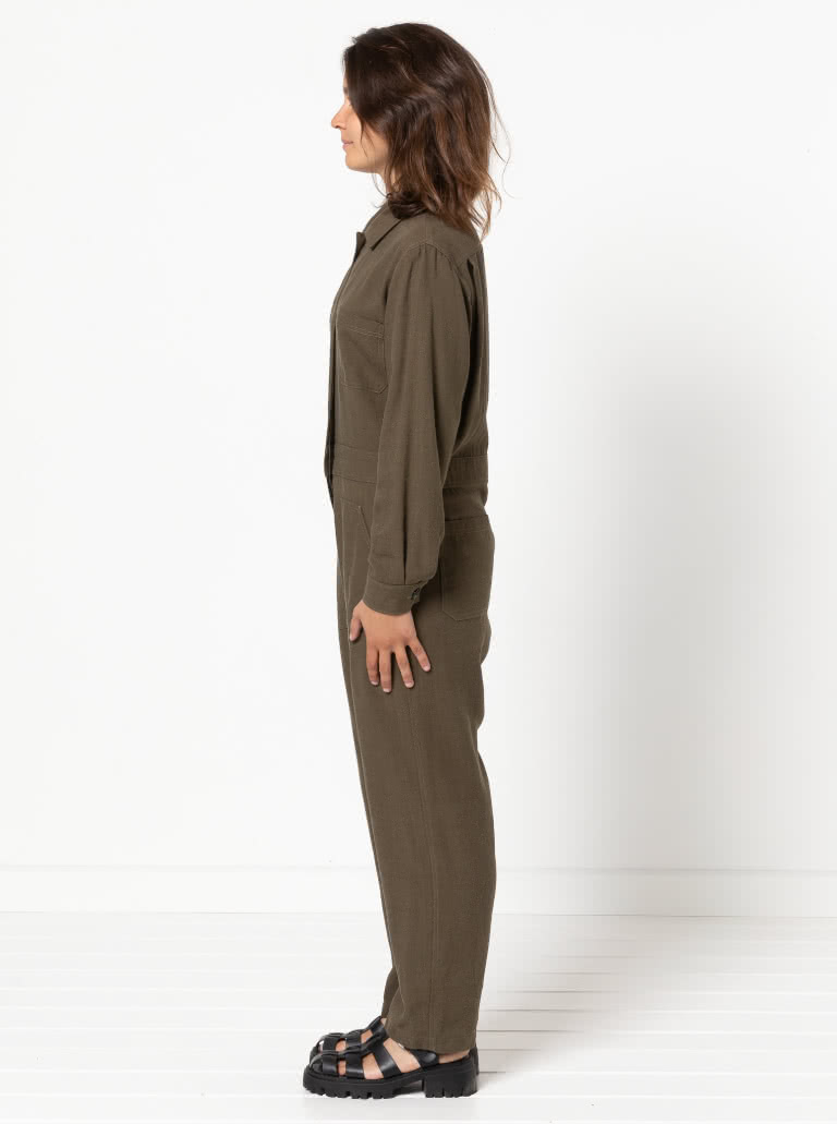 Melrose Boiler Suit By Style Arc - Traditional button front boiler suit