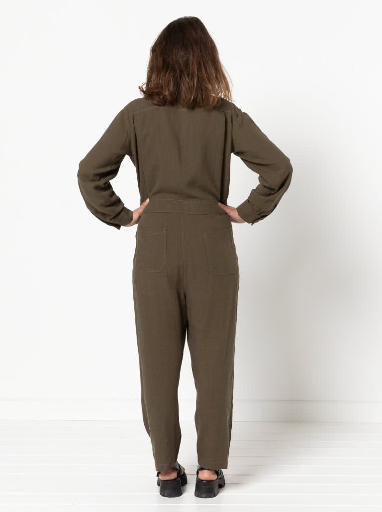 Melrose Boiler Suit By Style Arc - Traditional button front boiler suit