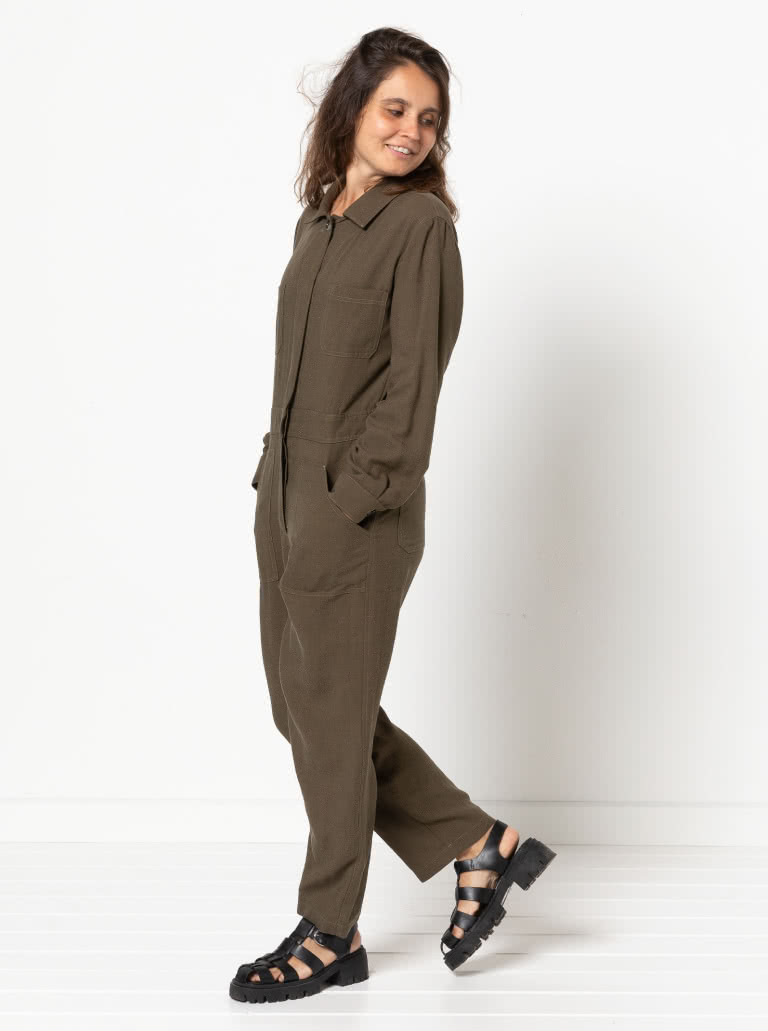 Melrose Boiler Suit By Style Arc - Traditional button front boiler suit