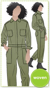 Melrose Boiler Suit By Style Arc - Traditional button front boiler suit