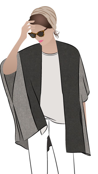 MICKIE CAPE By Style Arc - Simple but sophisticated cape