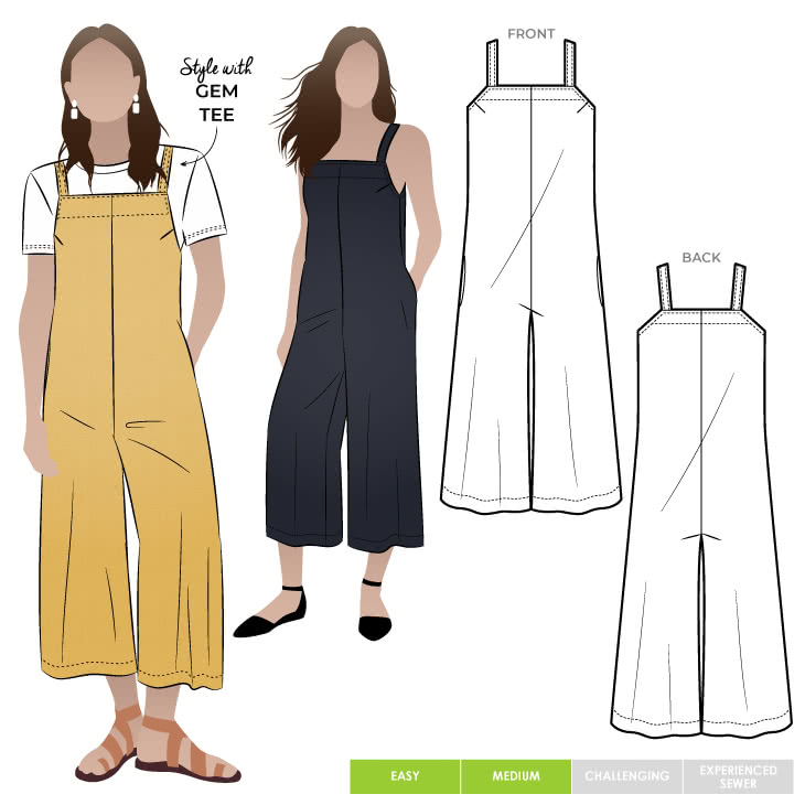 New Look Sewing Pattern N6661 - Misses' Relaxed Fit Jumpsuit With  Drawstring Waist | Sewing Patterns – My Sewing Box