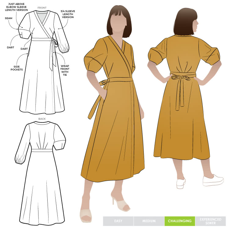 wrap dress pattern