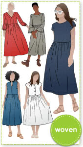 Montana Midi Dress and Extension Pack Sewing Pattern Bundle By Style Arc - Make over 12 different looks with the Montana Midi Dress + Extension Pack patterns.