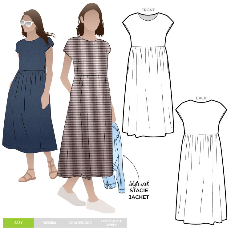 Montana Midi Dress Sewing Pattern 