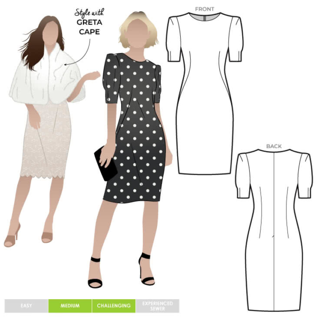 Patterns Robes Paris Paris Dress Sewing Pattern – Semi-formal Patterns – Style Arc