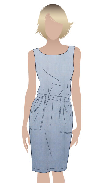 Peggy Woven Dress By Style Arc - Versatile dress - great for work.
