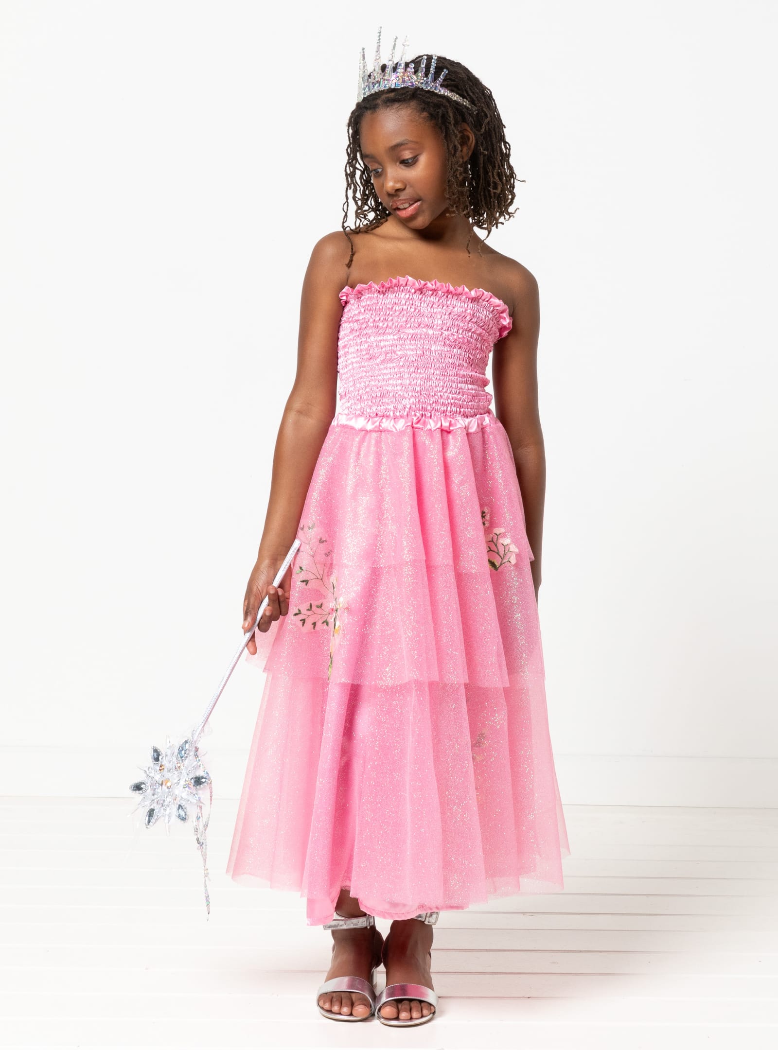 Pippa Kids Dress And Top By Style Arc - Shirred sundress and top, with optional shoulder ties for kids in sizes 2-14
