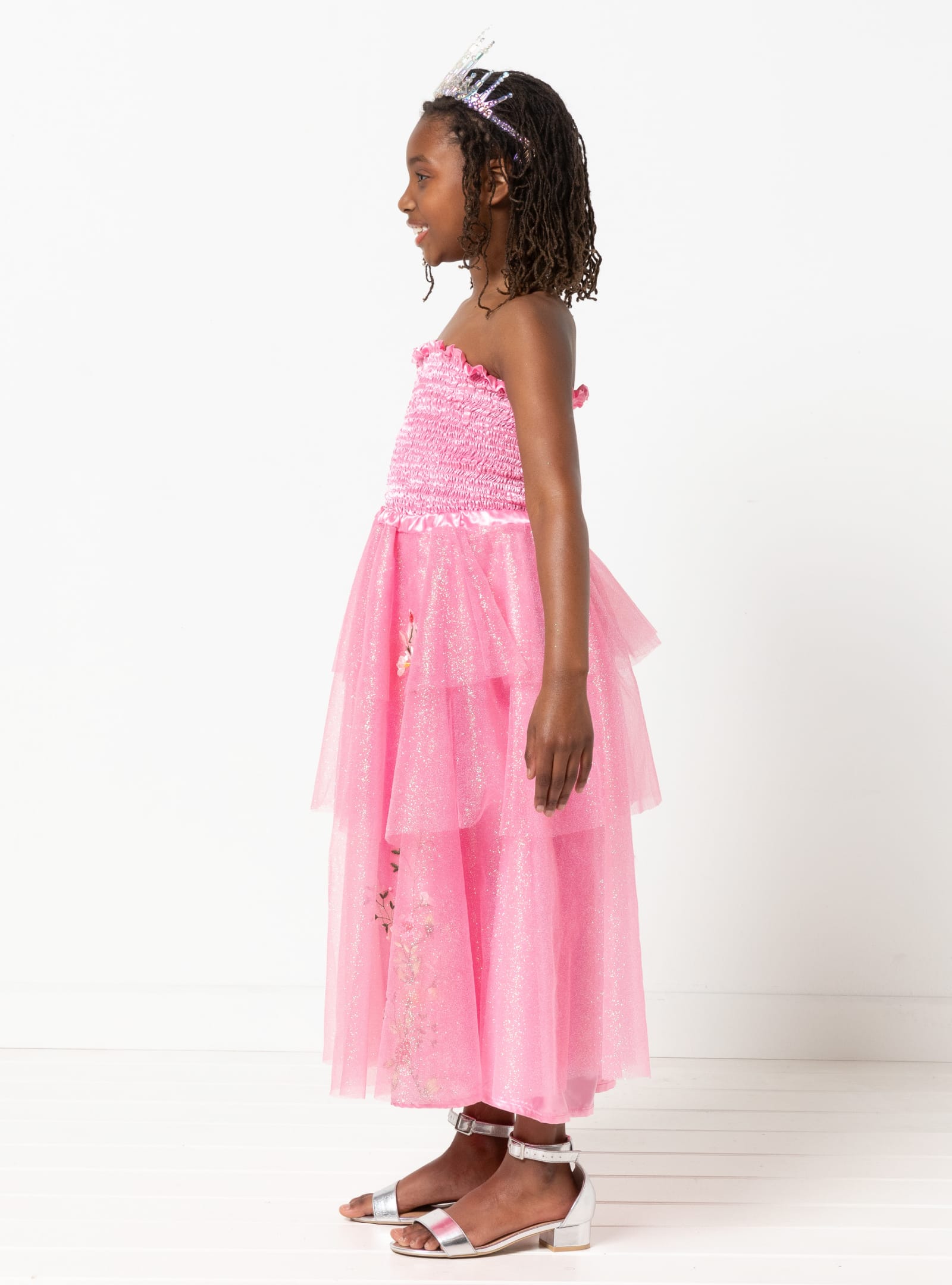 Pippa Kids Dress And Top By Style Arc - Shirred sundress and top, with optional shoulder ties for kids in sizes 2-14