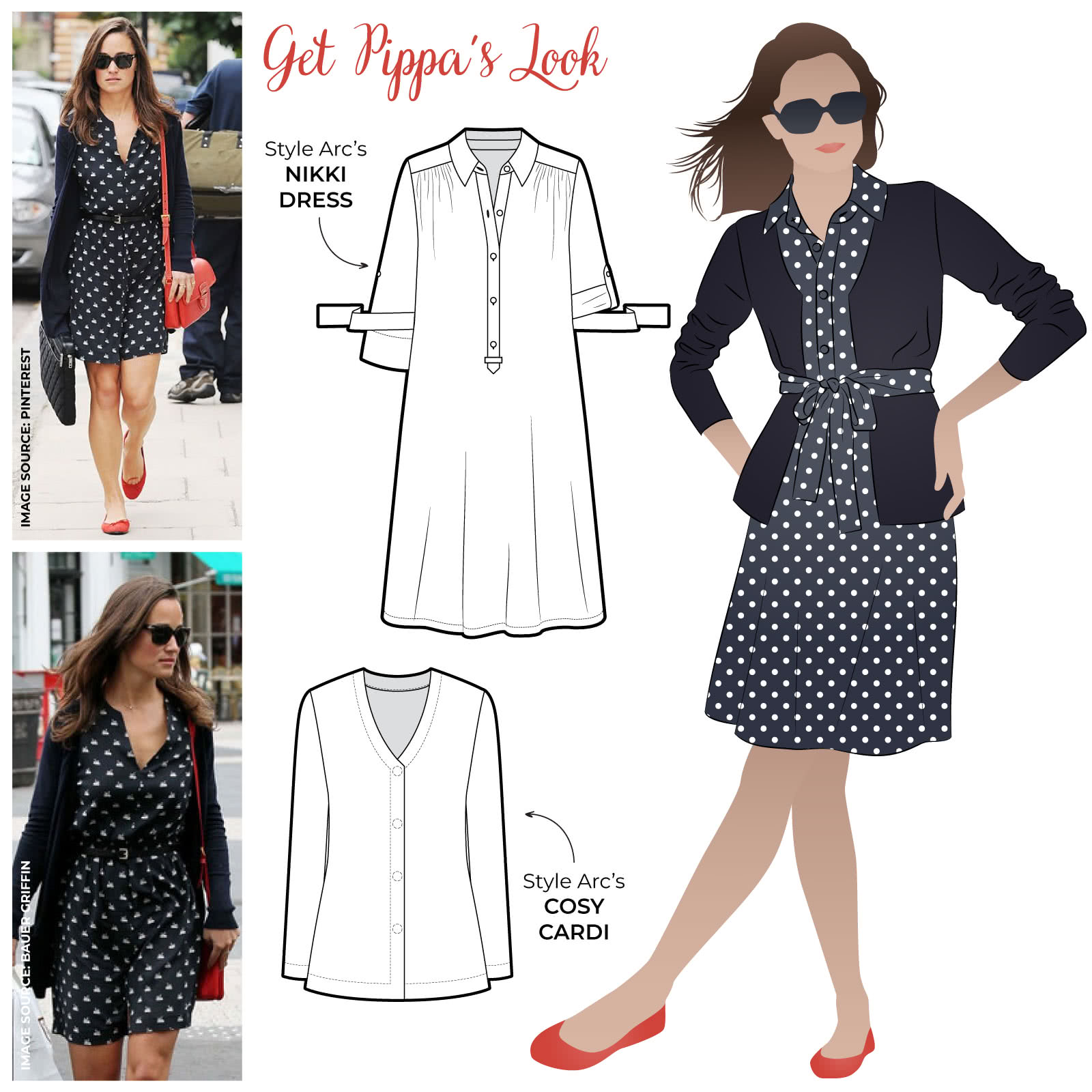Pippa's Look No.3 Sewing Pattern Bundle By Style Arc