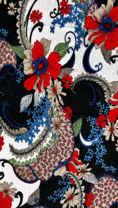 Polyester Dry Knit – Ornate Garden By Style Arc - Style Arc polyester dry knit fabric in Ornate Garden (print)