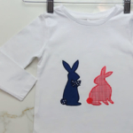 Rabbits Applique Template