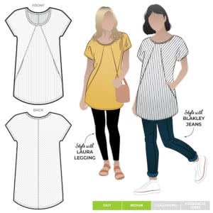 Reece Knit Tunic Sewing Pattern – Casual Patterns – Style Arc