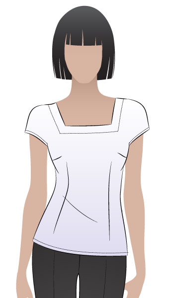 Robin Top By Style Arc - Fitted woven top suitable for all seasons