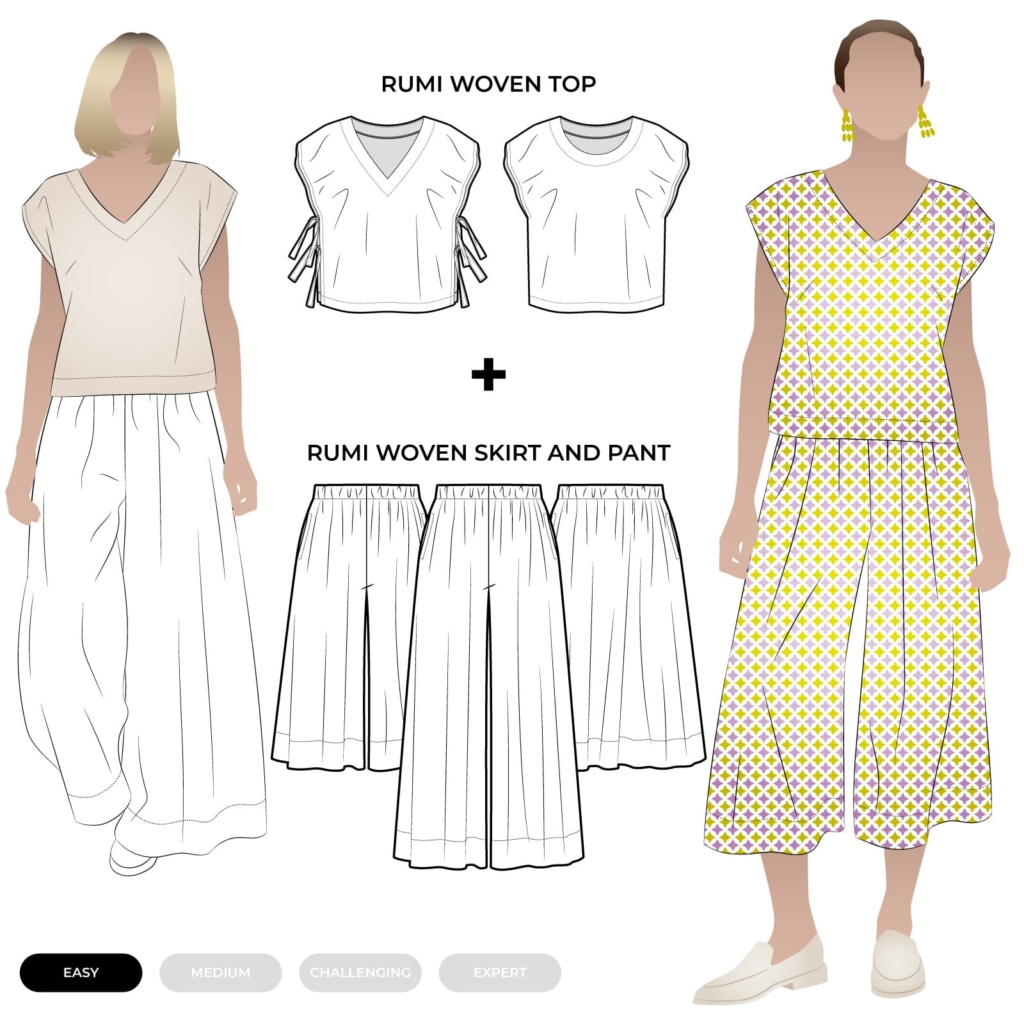 Rumi Ryu Patterns Rumi Bundle – Sewing Pattern Outfits – Style Arc