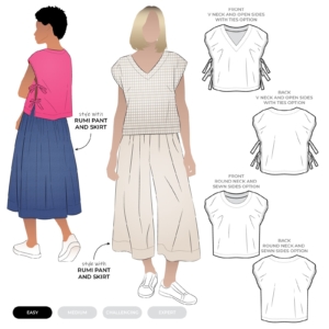 Rumi Ryu Patterns Rumi Woven Top Sewing Pattern – Casual Patterns – Style Arc