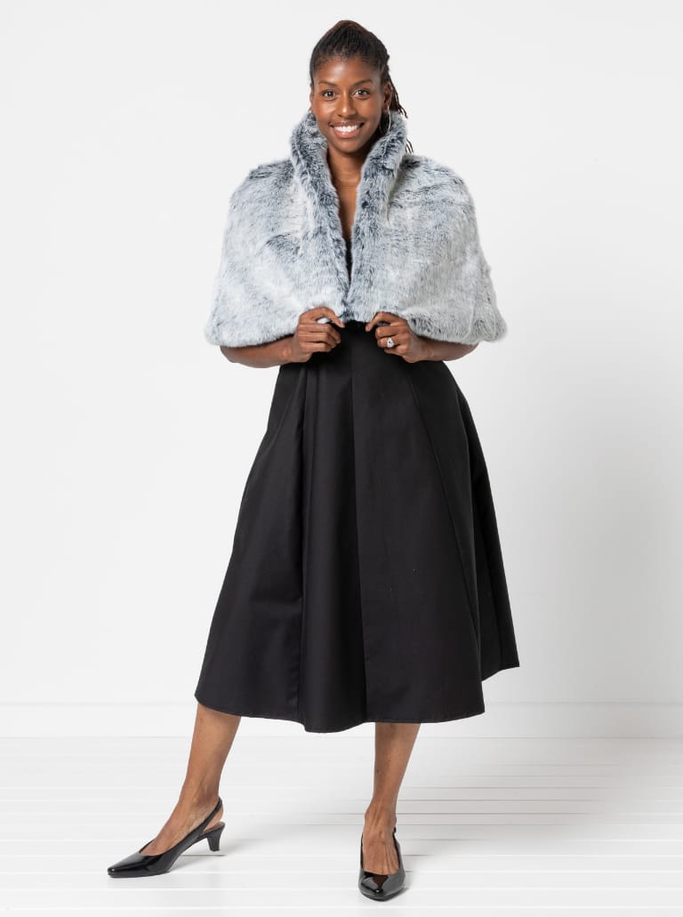 Sabrina Dress By Style Arc - Sleeveless dress with high waisted fitted bodice and gored skirt.