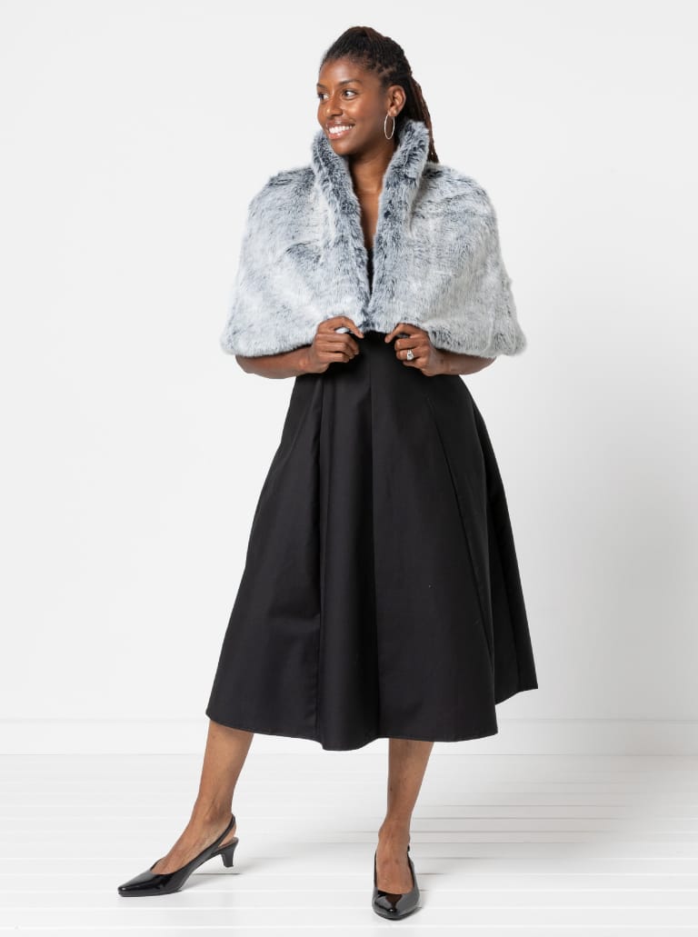 Sabrina Dress By Style Arc - Sleeveless dress with high waisted fitted bodice and gored skirt.