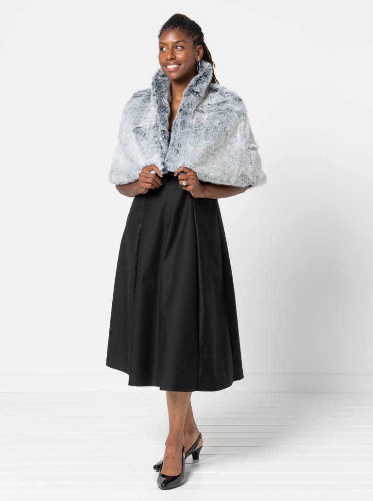 Sabrina Dress By Style Arc - Sleeveless dress with high waisted fitted bodice and gored skirt.