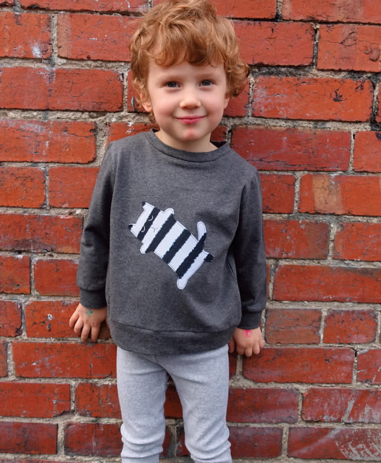 Sammi Sweatshirt By Style Arc - Basic unisex sweatshirt pattern for children