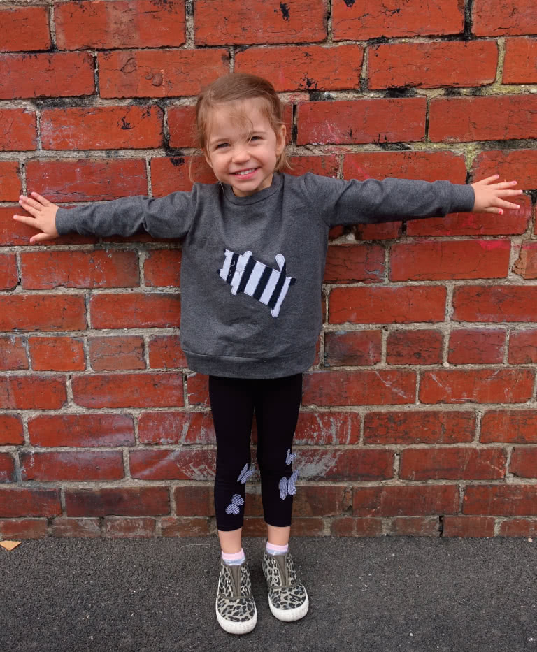 Sammi Sweatshirt By Style Arc - Basic unisex sweatshirt pattern for children