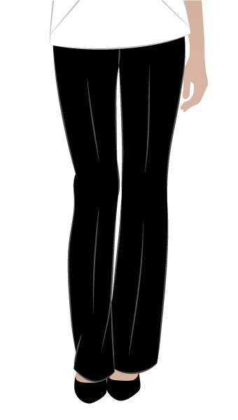 Sammi Woven Pant By Style Arc - Basic woven pant with slight bootleg, for the office or the weekend