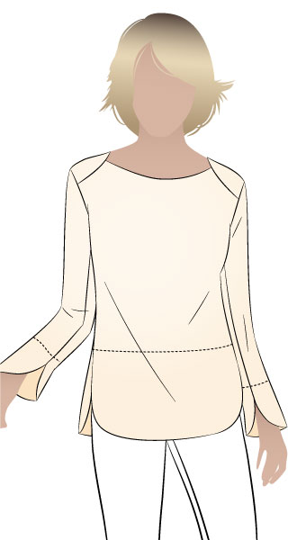 Savannah Knit Top By Style Arc - Great basic layering piece with a point of difference