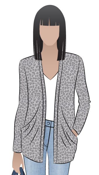 Simone Knit Cardigan By Style Arc - Versatile drape pocket cardigan