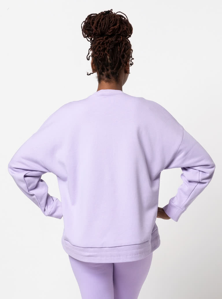 Simpson Sweatshirt By Style Arc - Oversized square shaped top with high low hemline