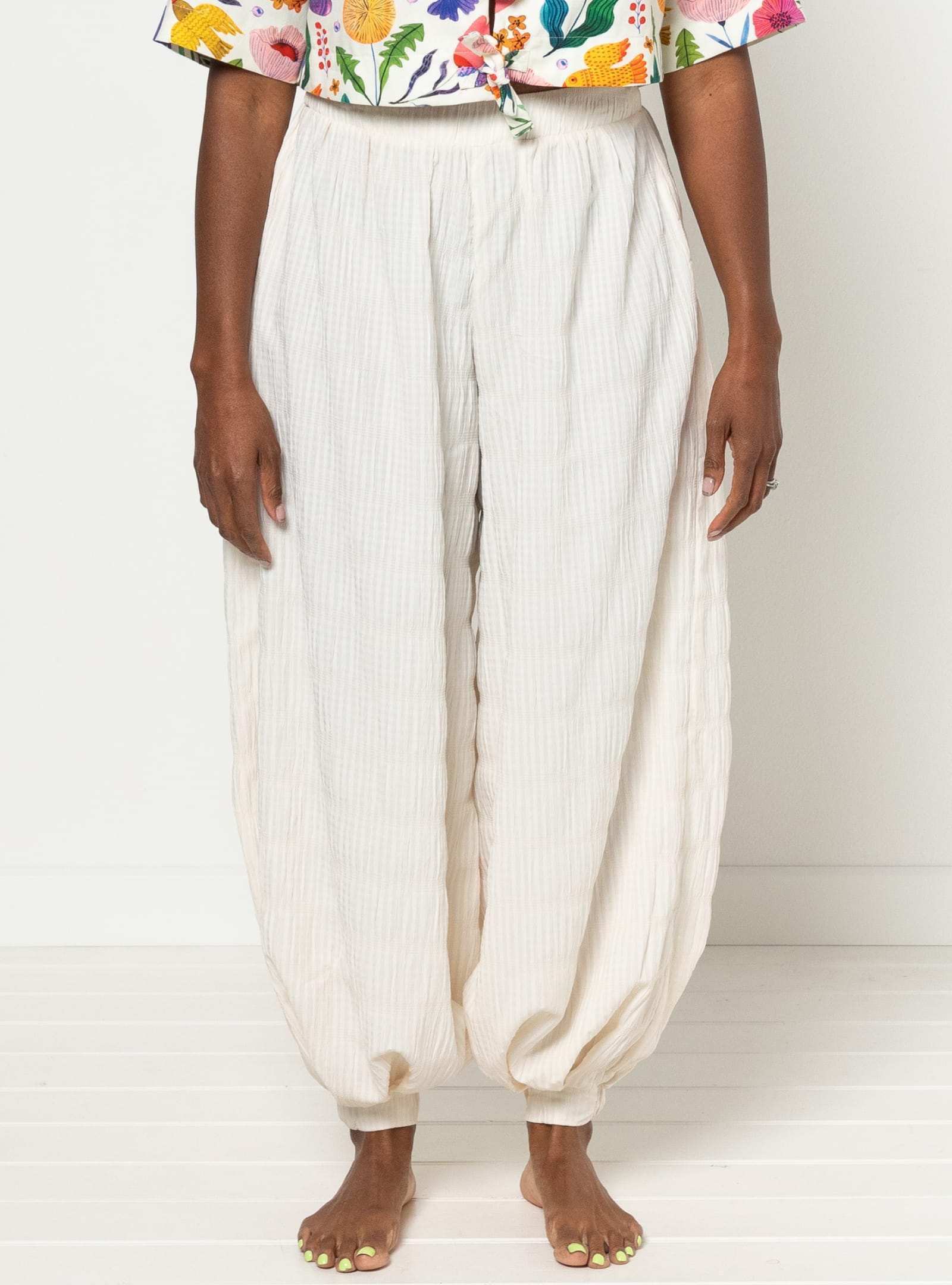 Sophia Woven Bubble Skirt and Pant By Style Arc - Maxi and mini length bubble skirt, and genie pants