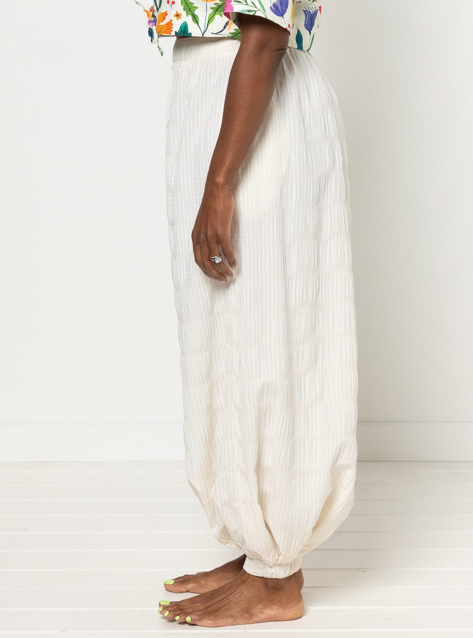 Sophia Woven Bubble Skirt and Pant By Style Arc - Maxi and mini length bubble skirt, and genie pants