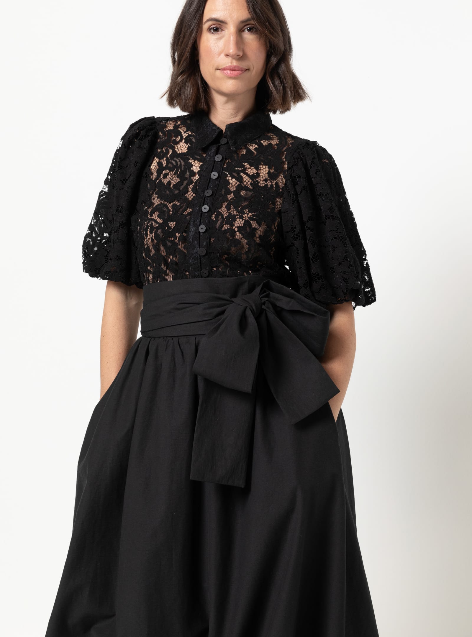 Sophia Woven Bubble Skirt and Pant By Style Arc - Maxi and mini length bubble skirt, and genie pants