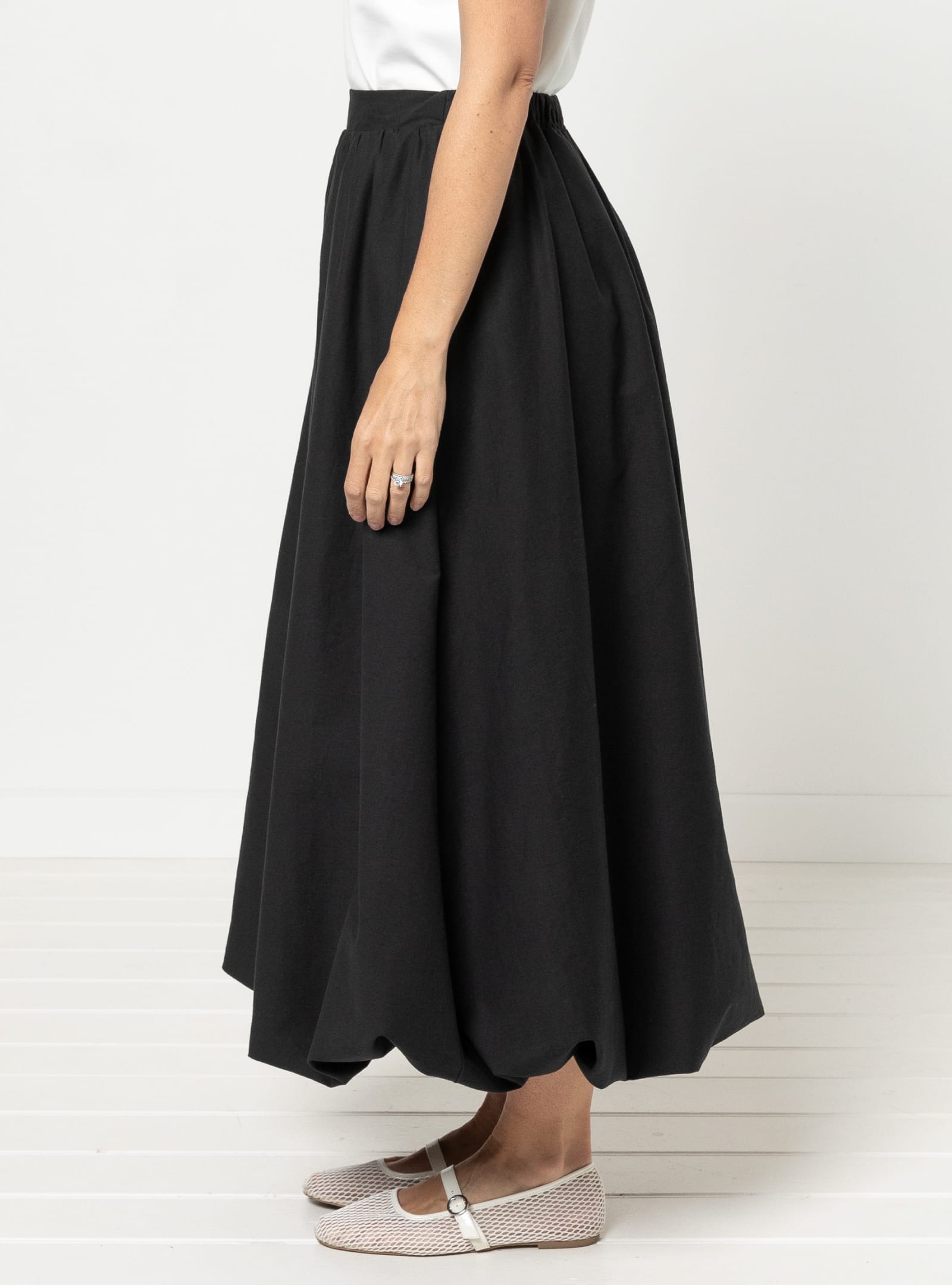 Sophia Woven Bubble Skirt and Pant By Style Arc - Maxi and mini length bubble skirt, and genie pants