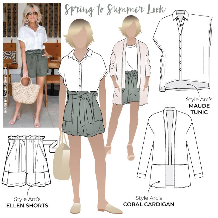 Spring To Summer Look – Sewing Pattern Outfits – Style Arc