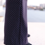 Stretch Bengaline – Dobby Jacquard Navy Fabric By Style Arc