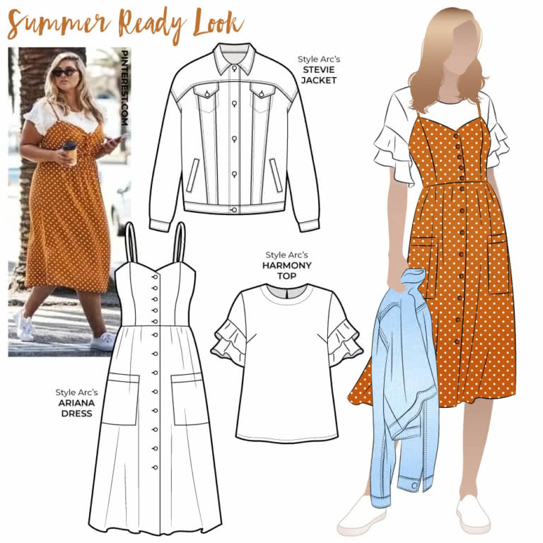 Summer Ready Look – Sewing Pattern Outfits – Style Arc