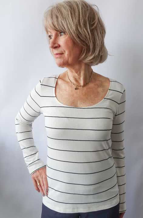 Susan Top Sewing Pattern By Judy And Style Arc - Great U-neck top