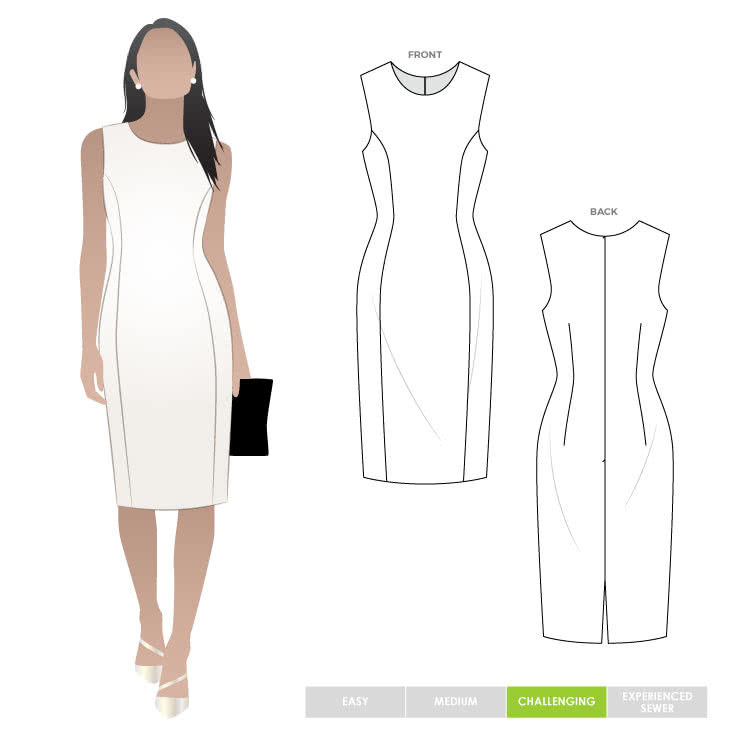 sleeveless sheath dress