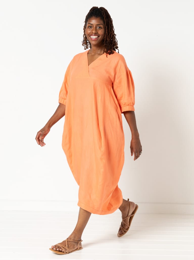 Sydney Dress Extension Pack By Style Arc - Cocoon shaped dress with several sleeve and bodice options.
