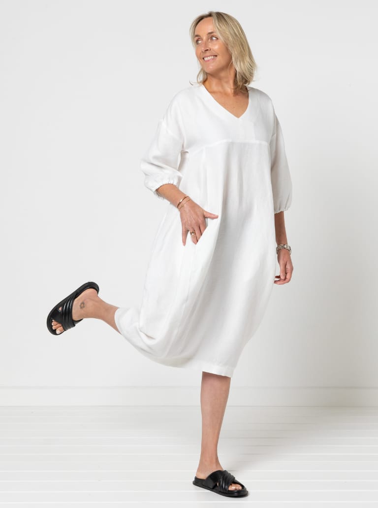 Sydney Dress Extension Pack By Style Arc - Cocoon shaped dress with several sleeve and bodice options.