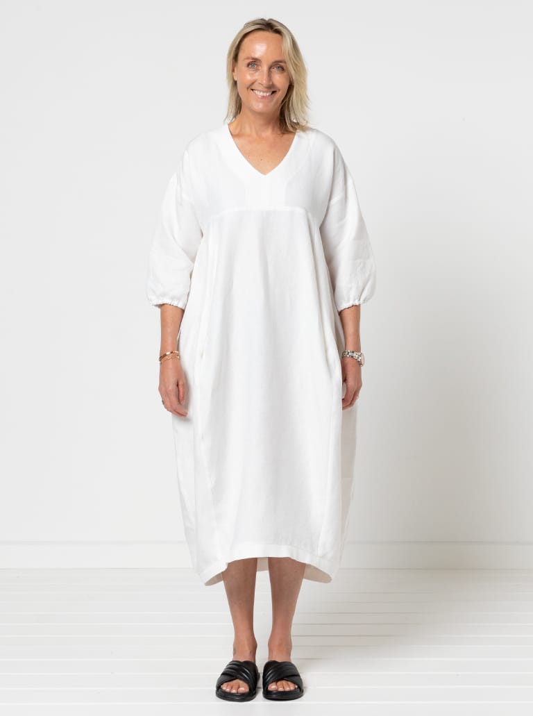 Sydney Dress Extension Pack By Style Arc - Cocoon shaped dress with several sleeve and bodice options.