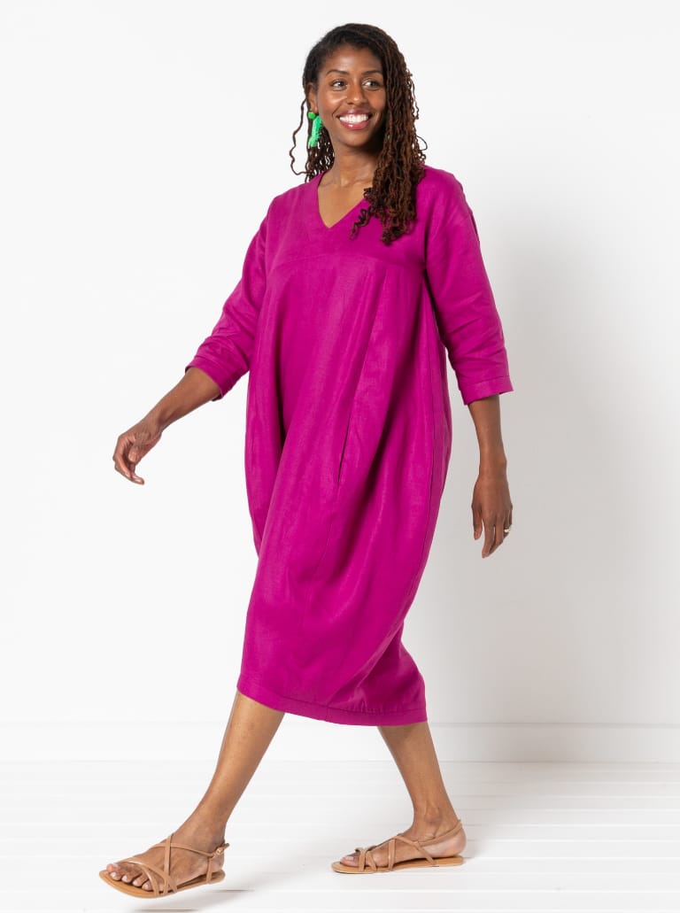 Sydney Dress Extension Pack By Style Arc - Cocoon shaped dress with several sleeve and bodice options.