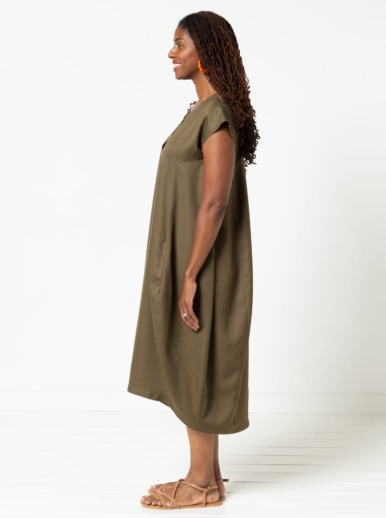 Sydney Dress Extension Pack By Style Arc - Cocoon shaped dress with several sleeve and bodice options.