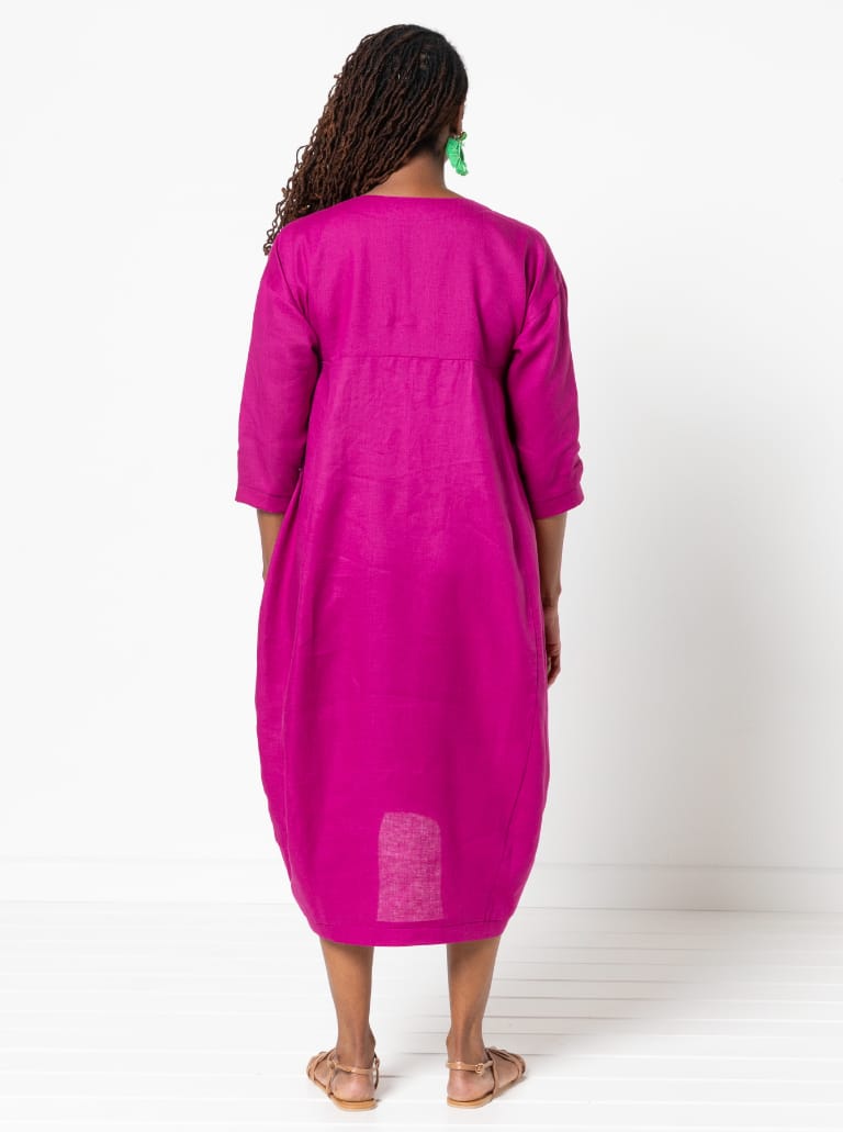 Sydney Dress Extension Pack By Style Arc - Cocoon shaped dress with several sleeve and bodice options.