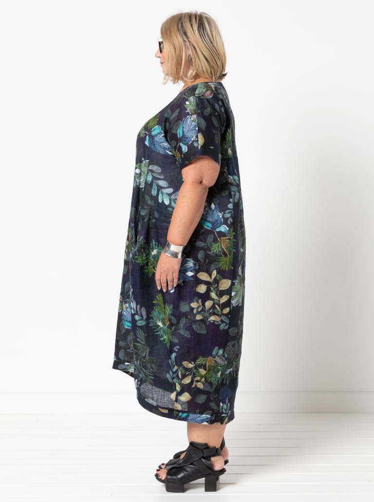 Sydney Dress Extension Pack By Style Arc - Cocoon shaped dress with several sleeve and bodice options.