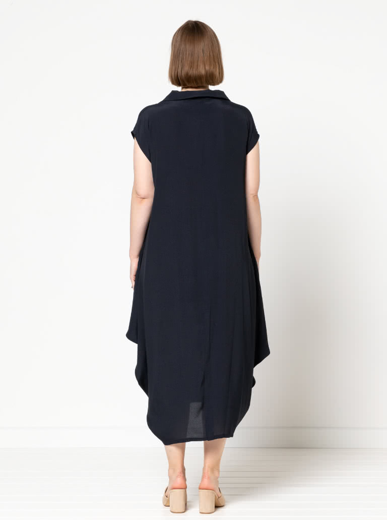 Toni Designer Dress Sewing Pattern By Style Arc - Fabulous long line designer dress