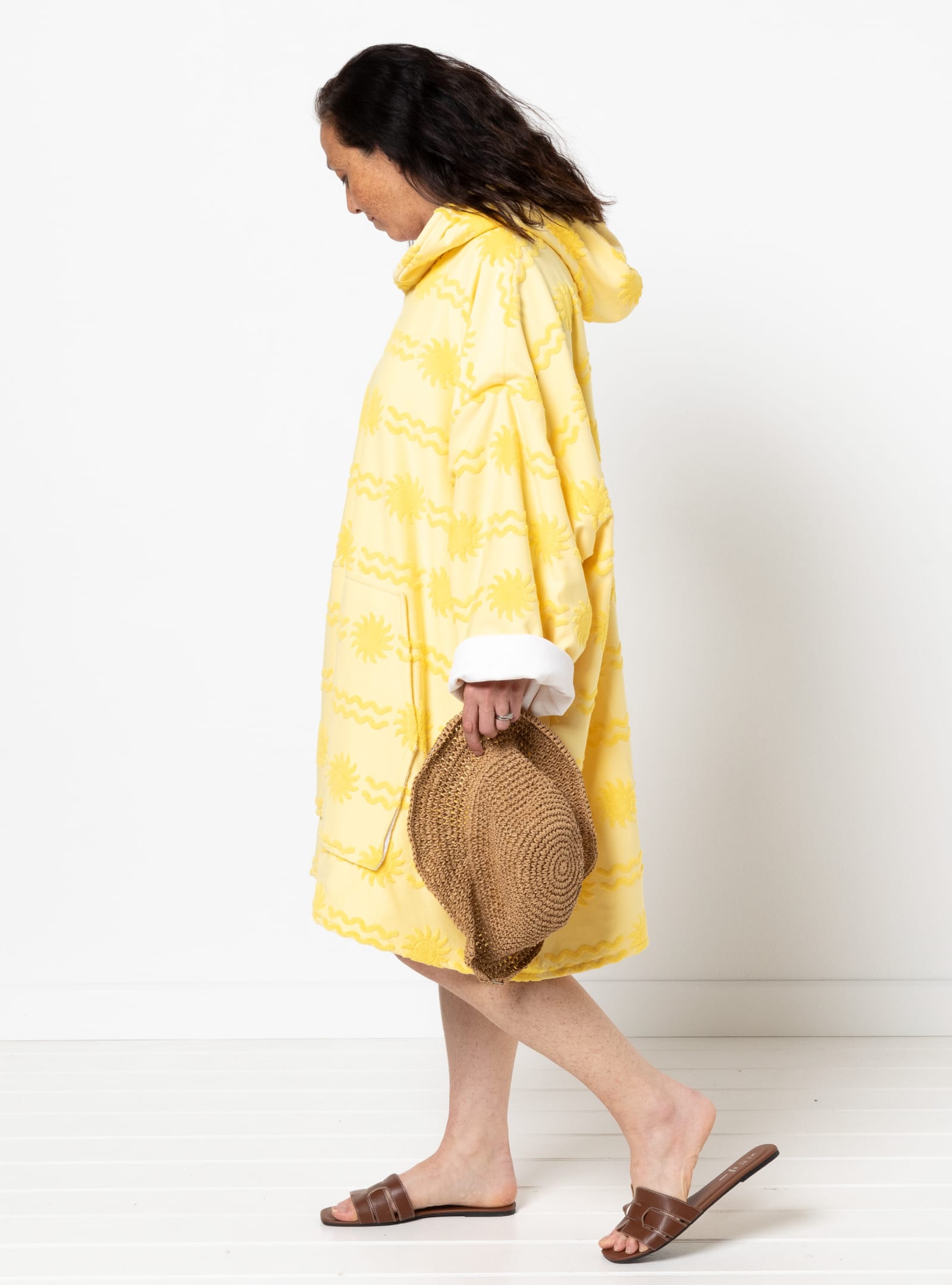 Weekend Hoodie By Style Arc - Oversized hoodie-style wearable blanket with a lined hood and front pocket