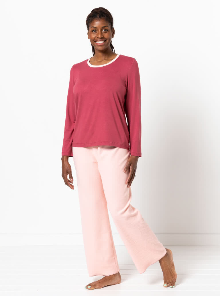 Women's Knit PJs By Style Arc - Traditional knit pyjamas.